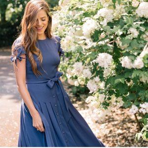 Gal Meets Glam Pleated Bette Midi dress